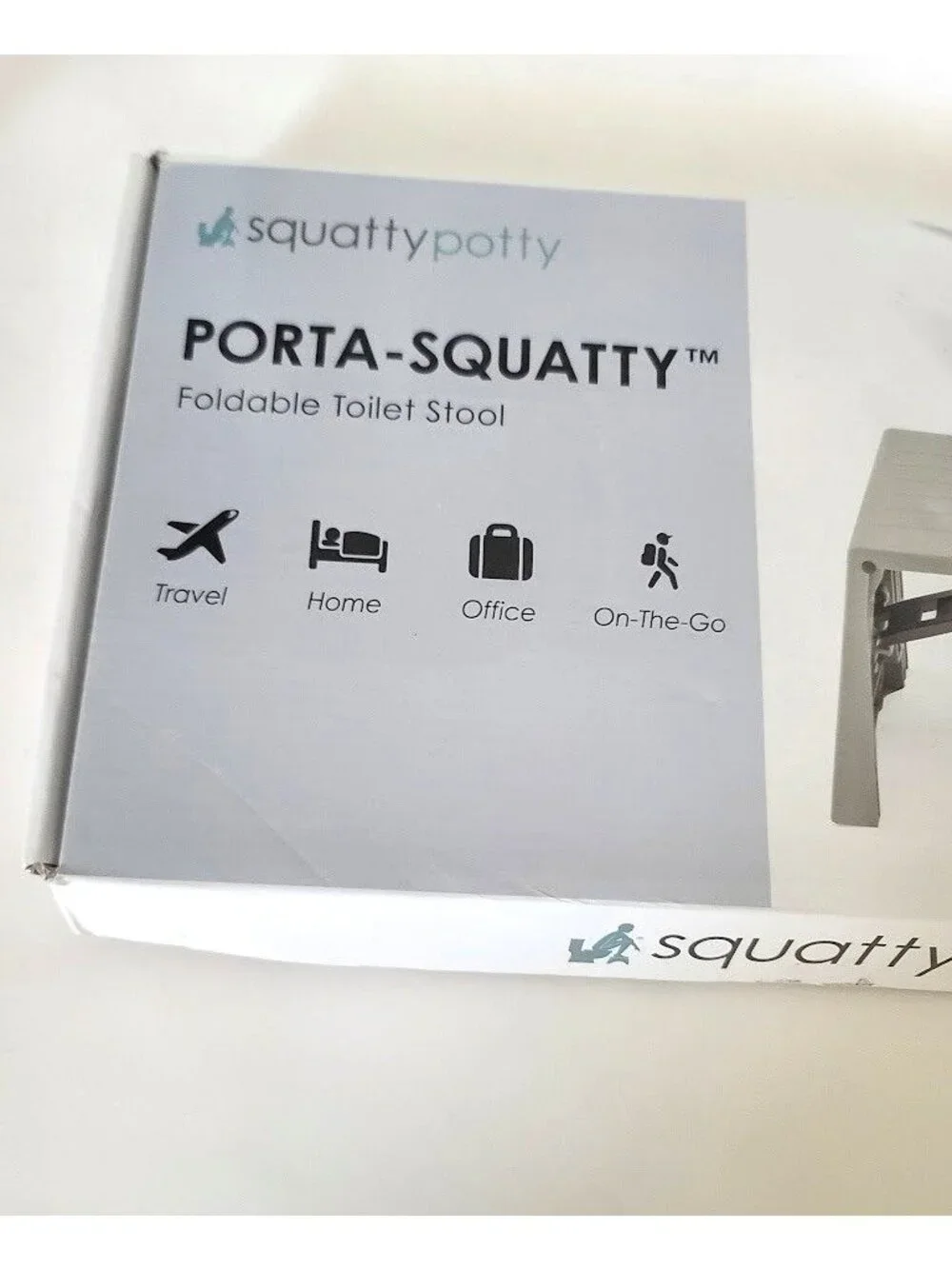 Squatty Potty Porta Squatty Foldable Toilet Stool Portable Office Travel NEW